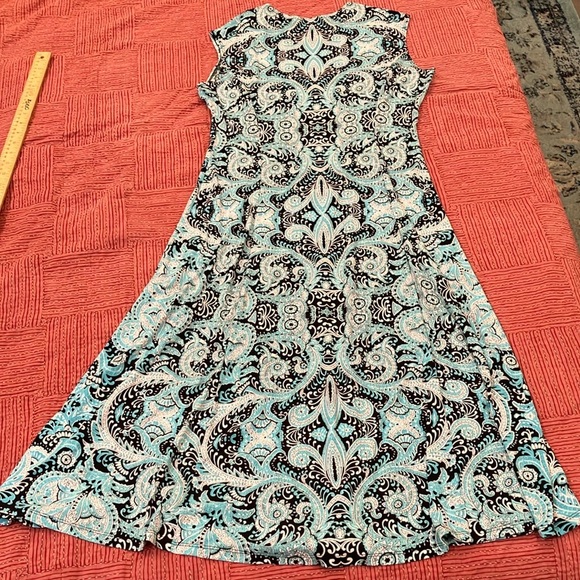 TanJay Petites 8P stretchy summer  A-line Midi Dress - Picture 13 of 16